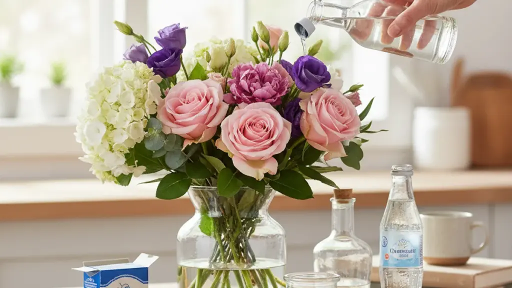 Hvad skal du putte i vasen? Genialt trick holder blomster friske længere