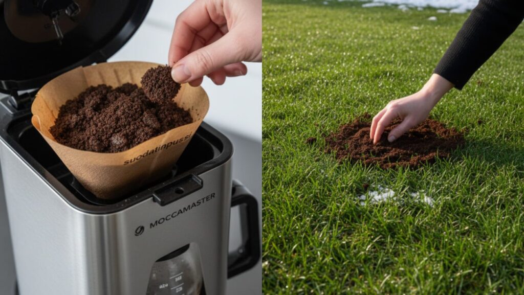 Smid ikke kaffefilterposen i bioaffaldet! Marts’ gratis “kaffechok” forvandler din have til et grønt fløjlstæppe, som naboerne vil misunde – og skræmmer to af de mest irriterende skadedyr væk